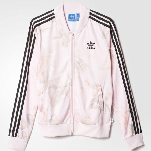 🚫SOLD: Addidas Pink Floral Jacket