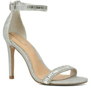 ALDO SEVOREDIA WOMEN'S SANDALS HEELS- SILVER