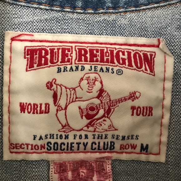 VINTAGE True Religion Jean Jacket VINTAGE - Picture 4 of 4