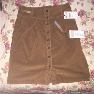 Zara button down skirt