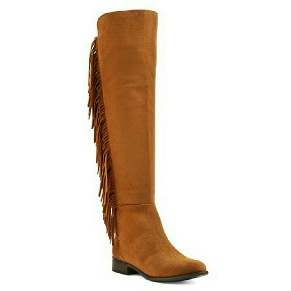 NWT Mossimo fringe over the knee boots