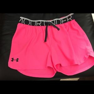 Under Armor hot pink shorts