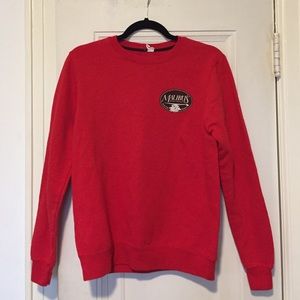 Malibu Surf Shop Red Pull Over Sweatshirt