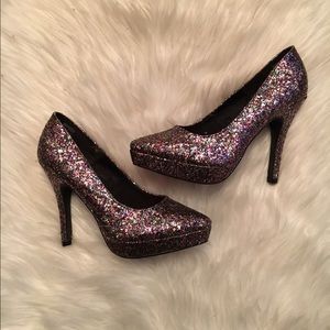 Glitter stilettos