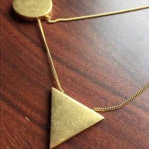 Madewell asymmetrical gold necklace