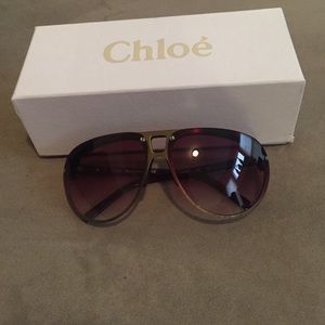 Purple Chloe sunglasses
