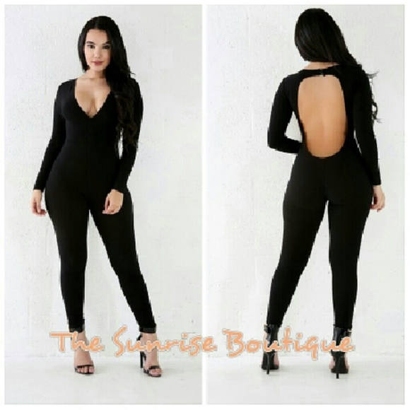 Brand New Black Bodycon Jumpsuit