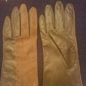 Brand New Italian Leather & Suede Gloves