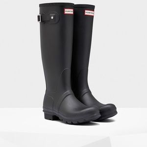 Original Tall Hunter Rain Boots Black