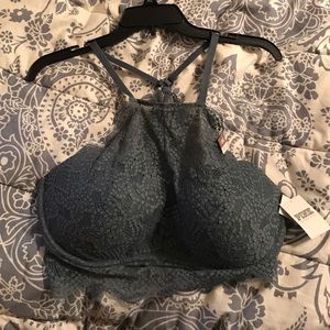 Victoria's Secret Pink Bralette (Gray Lace)