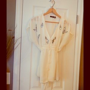 Ivory Sequin detail Blouse