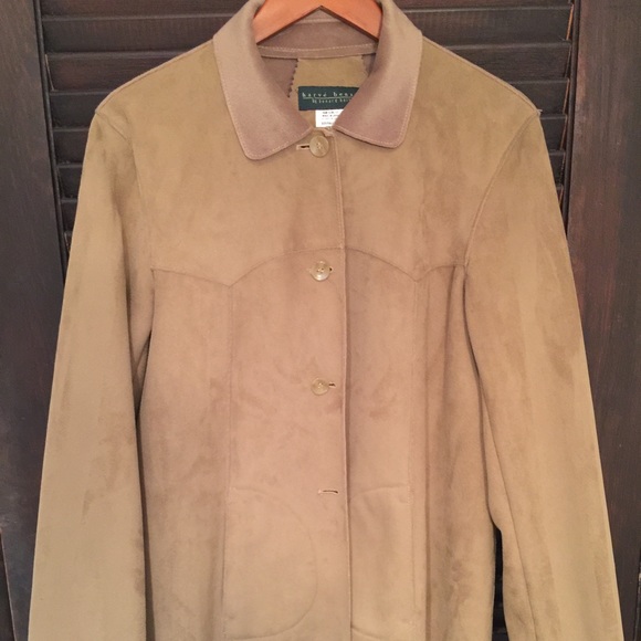 Harve Benard Camel Suede Jacket Coat Sz 10