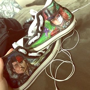 Custom Painted Johnny Depp Converse