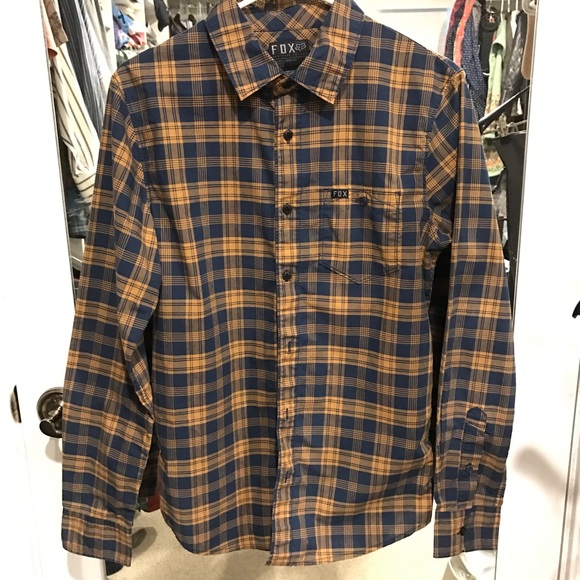 Fox Men's Plaid Long Sleeve Shirt