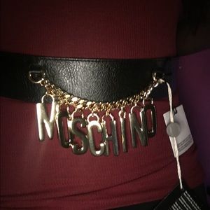 Moschino Logo Chain Adjustable Belt