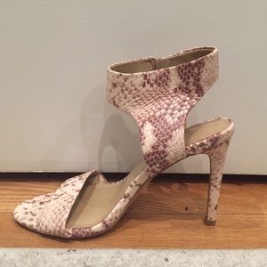 Loft snakeskin heels