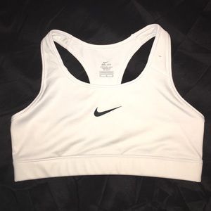 White Nike Dri-Fit Sports Bra