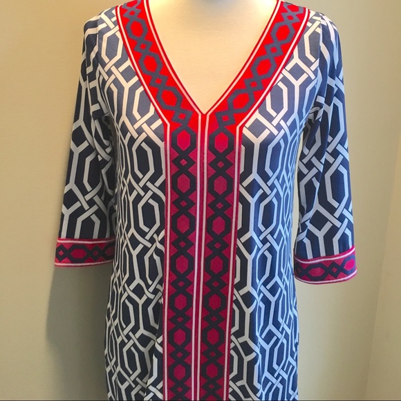 Mudpie Mod V neck shift Dress - Picture 3 of 4