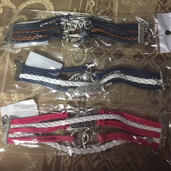 3 bracelets ! ,Bestfriend ,Believe,Love‼️SALE‼️