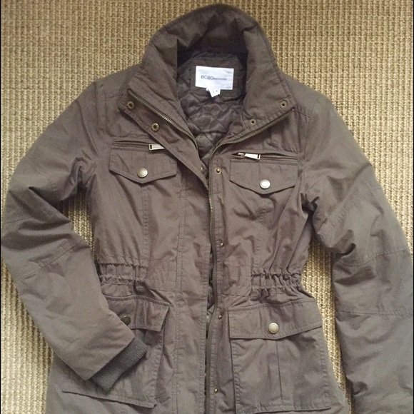 BCBG military winter coat with detachable hood - Picture 1 of 4