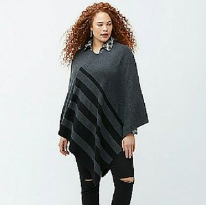 Size 14/20 color-block poncho