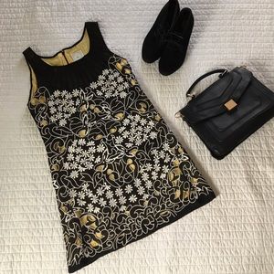 Bizz 60s Print Shift Dress - Size M