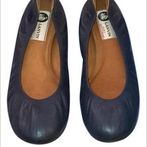 Lanvin ballet flats blue