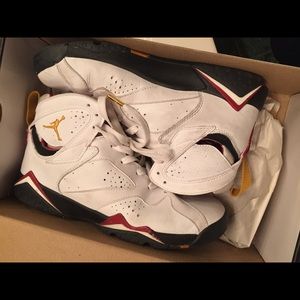 Air Jordan 7 Retro 'Cardinal' - White/Bronze