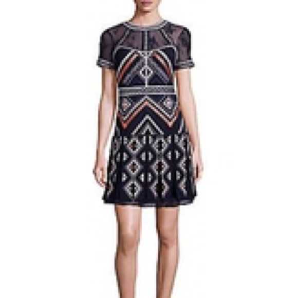 Parker Ellie embroidered dress size M NWT