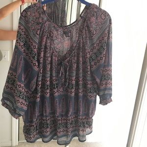AEO sheer blouse