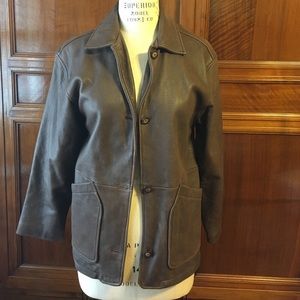 Heavy Brown Leather Jacket