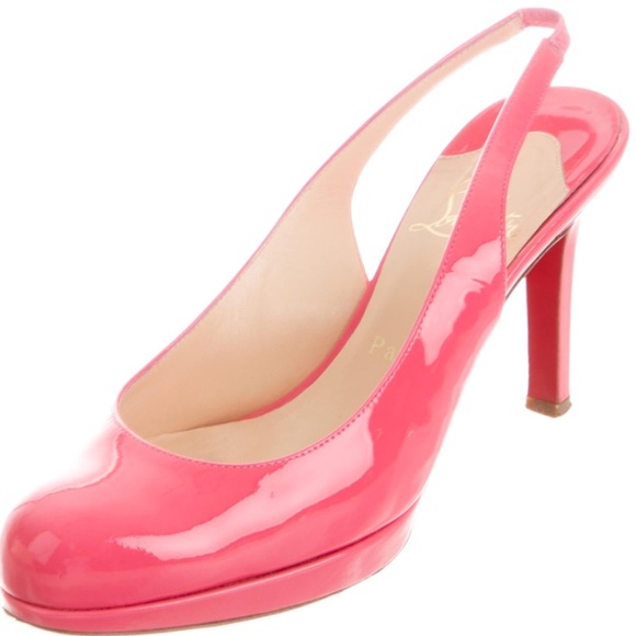 AUTH Christian Louboutin pink Horatio 90 heels 39