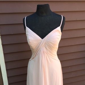 Bari Jay blush bridesmaid dress in size 14