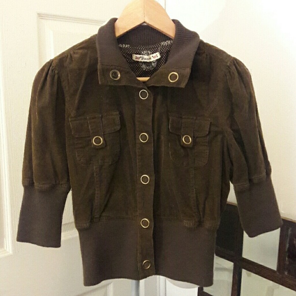 Brown button up blazer