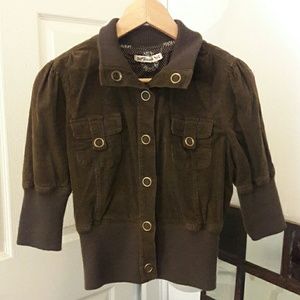 Brown button up blazer