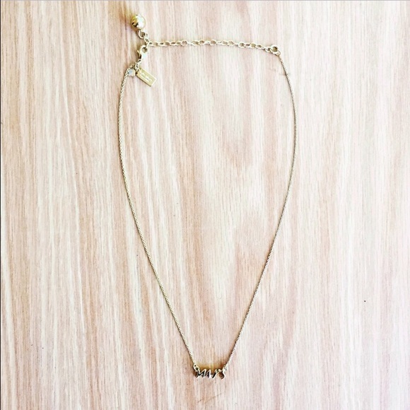 Kate Spade Say Yes Mrs. necklace