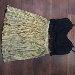 Gold foil skirt