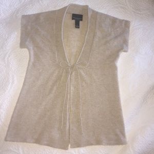 Cynthia Rowley 100% Cashmere Tan Cardigan