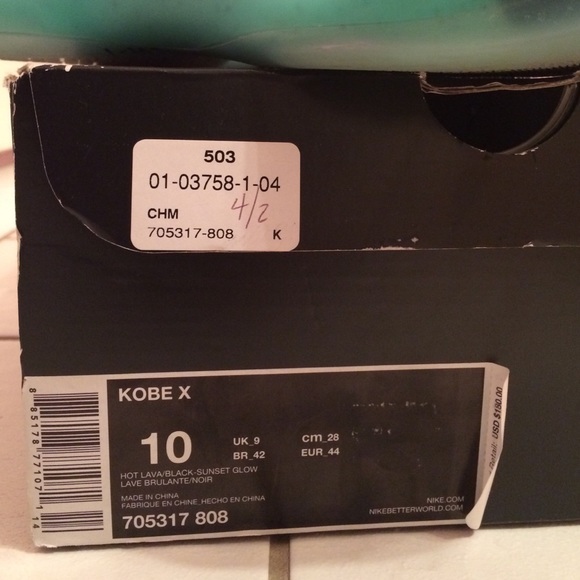 Kobe X Size 10 - Picture 2 of 4