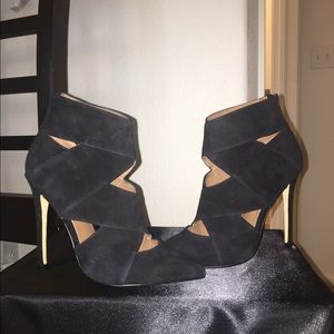 Black Suede Steve Madden Booties