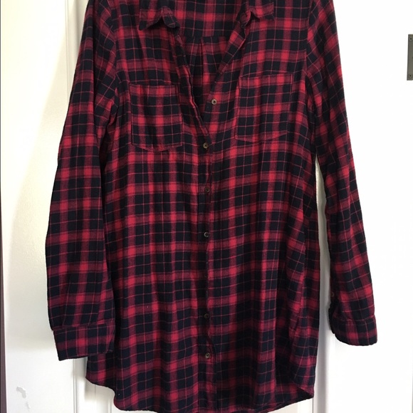 Flannel Shirt Dress