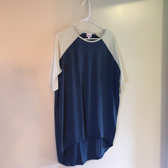LulaRoe Irma, navy and cream size XXS