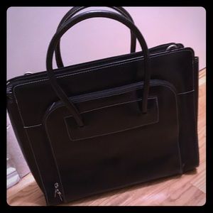 leather briefcase for women by McKlein