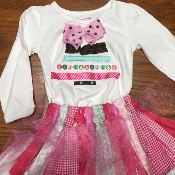 Boutique little girls 12 mo Christmas outfit