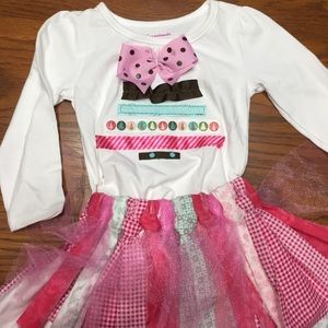 Boutique little girls 12 mo Christmas outfit