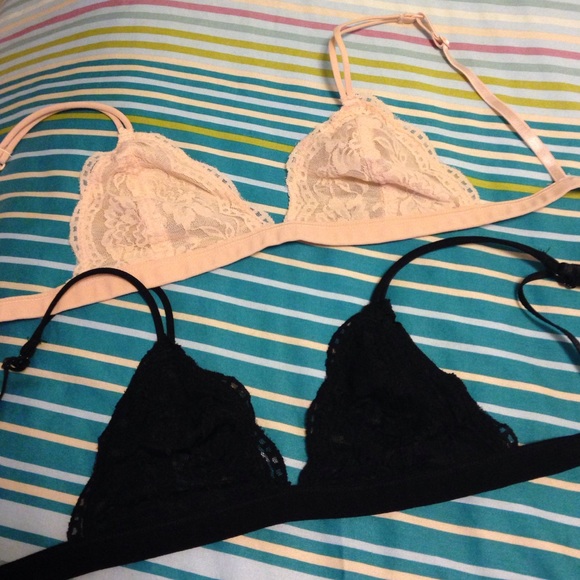 Anemone lace bralettes