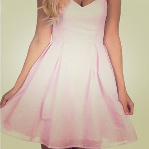 Pink Seersucker Bow-Back dress