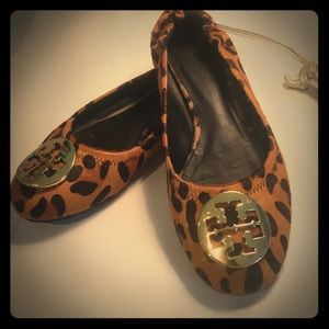 Tory Burch Animal Print Flats