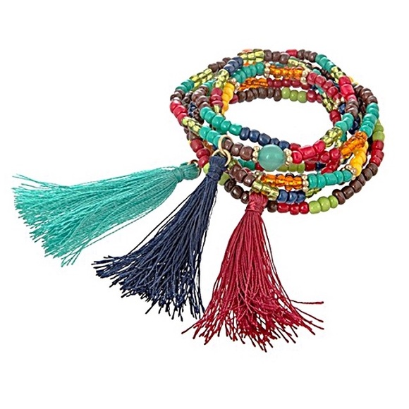 Jewelry - ๐๐๐ผBeads & Tassel Bracelet Set Jewelry - ๐๐๐ผBeads & Tassel Bracelet Set