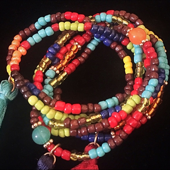 Jewelry - ๐๐๐ผBeads & Tassel Bracelet Set Jewelry - ๐๐๐ผBeads & Tassel Bracelet Set